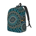 thumbnail image 2 of Balery Mandala Vintage Canvas Backpack for Men and Women - Large Capacity, Durable Travel Laptop Bag for School, Work, Hiking, and Outdoor Activities, 2 of 7