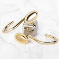 thumbnail image 3 of Ganchos dorados para cortina de ducha, anillos decorativos para cortina de ducha, ganchos de metal resistentes a la corrosión para baño, anillos de ducha deslizantes para cortina de ducha y forro, jue, 3 of 5
