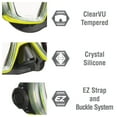 thumbnail image 6 of TUSA Sport Adult Visio Tri-Ex Black Series Mask and Dry Snorkel Combo, Black/Yellow, 6 of 7