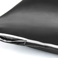 thumbnail image 6 of PiccoCasa 1 PC Satin Body Pillowcases Soft with Zipper Black 20"x54", 6 of 7