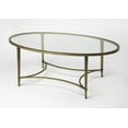 thumbnail image 1 of homeroots Salon 389923 Or Ovale Table Basse, 1 of 1