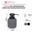 thumbnail image 3 of Namaro Design Dispensador De Jabón Gris Soho, 3 of 4