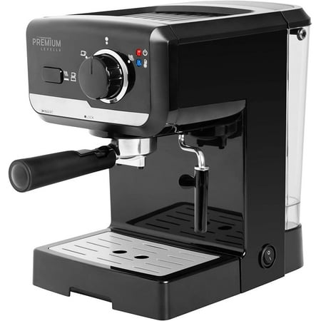 Premium Levella - Espresso Machine with 15 bars of pressure and Milk Frother - Silver