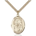 thumbnail image 1 of Gold Filled St. David of Wales Pendant 1 x 3/4 inches with Heavy Curb Chain, 1 of 1