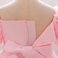 thumbnail image 5 of Toddler Girl Flower Dress Puffy Sleeve Party Gown Elegant Tulle Ruffle Birthday Outfit for Special Occasions Wedding Pageant, 5 of 5