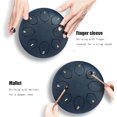 thumbnail image 2 of 6 - Inch 8 - Note Steel Tongue Drum for Kids' Preschool Activities, Musical Percussion Instrument, 2 of 6