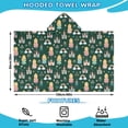 thumbnail image 2 of Princess Castle Star Pattern Hooded Bath Towel，60"x35" for Ages 3 To 12 Kids, Quick Dry Lightweight Soft Microfiber Hood Beach Towel Cover Up for Kids, 2 of 7