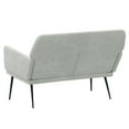 thumbnail image 3 of vidaXL Bench Light Grey 108x79x79 cm Velvet, 3 of 5