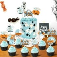 thumbnail image 3 of Halloween Baby Shower Party Decoration Boy, 36Pcs A Baby Is Brewing Baby Shower Decorations Cupcake Topper for A Little Boo Is Almost Due Halloween Welcome Baby Shower Gender Revel, 3 of 6