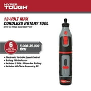 Hyper Tough 12V Max Cordless Rotary Tool with 40-Piece Accessory Kit