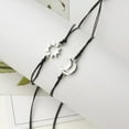 thumbnail image 3 of 2Pcs Unisex Moon Sun Style Adjustable Couple Bracelet Friend Gift Accessories, 3 of 7