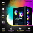 thumbnail image 5 of NOVATECH Phantom - Prebuilt Gaming PC Desktop Computer - AMD Ryzen 7 5700G - 16GB RAM DDR4-512GB M.2 SSD WiFi/BT, Win 11 Pro - Gaming Computer Tower, Pre Built PC Gaming - 1 Year Warranty, 5 of 8