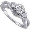 1/4 Carat T.W. Diamond Sterling Silver Promise Ring