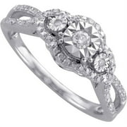 1/4 Carat T.W. Diamond Sterling Silver Promise Ring