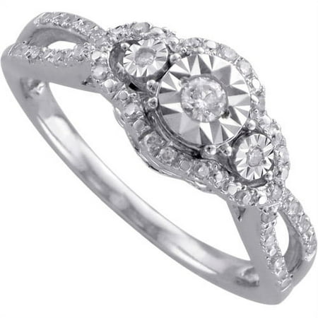 1/4 Carat T.W. Diamond Sterling Silver Promise Ring