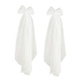 thumbnail image 4 of Tachiuwa 1 Pair Wedding Shoulder Veils Dresses Accessories Party Decor Short Bridal Veils White, 4 of 9