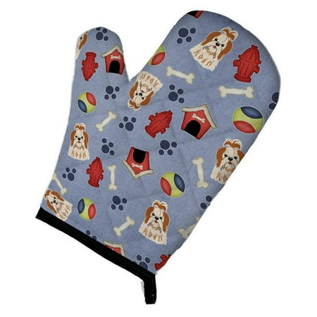 

Dog House Collection Shih Tzu Red & White Oven Mitt