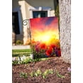 thumbnail image 3 of Floral Flowers Red Poppies Field Sunlight Sunrise Autumn Summer Spring Garden Yard Flag 12"x 18" Double Sided Polyester Welcome House Flag Banners for Patio Lawn Outdoor Home Decor, 3 of 4