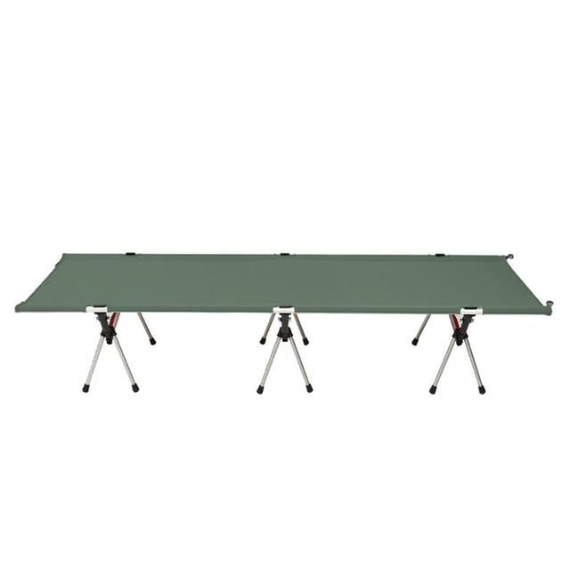 Lit Pliant portable Ultraléger pour l'Extérieur, Lit de Sieste au Bureau, Lit de camping et de Randonnée en Alliage d'Aluminium à Double Usage Haut et Bas