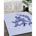 thumbnail image 3 of Ahgly Company Machine Washable Indoor Rectangle Transitional Lavender Blue Area Rugs, 3' x 5', 3 of 7