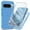 Blue, variant on Dteck Full Body Protection Clear Case for Google Pixel 9 / 9 Pro,Shockproof TPU+PC Case Built-in Screen Protection Transparent Back Cover for Google Pixel 9 / 9 Pro,Clear