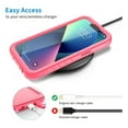 thumbnail image 6 of SPORTLINK Waterproof Case for iPhone 13 Shockproof Dustproof Phone Screen Protector Full Body Heavy Duty Sealed Protective Cover 6.1 inch - Frosted Pink, 6 of 7