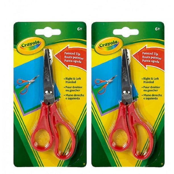 Crayola Pointed Tip Scissors Metal Blade (Pack Of 2)