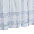 thumbnail image 5 of Kitchen Curtains, Green Buffalo Plaid Small Tier Curtains Bathroom Window Curtains, 45 Inch Check Gingham Design Farmhouse Café Curtain Set Linen Window Treatment Sets, Navy Blue, Set of 2, 5 of 7