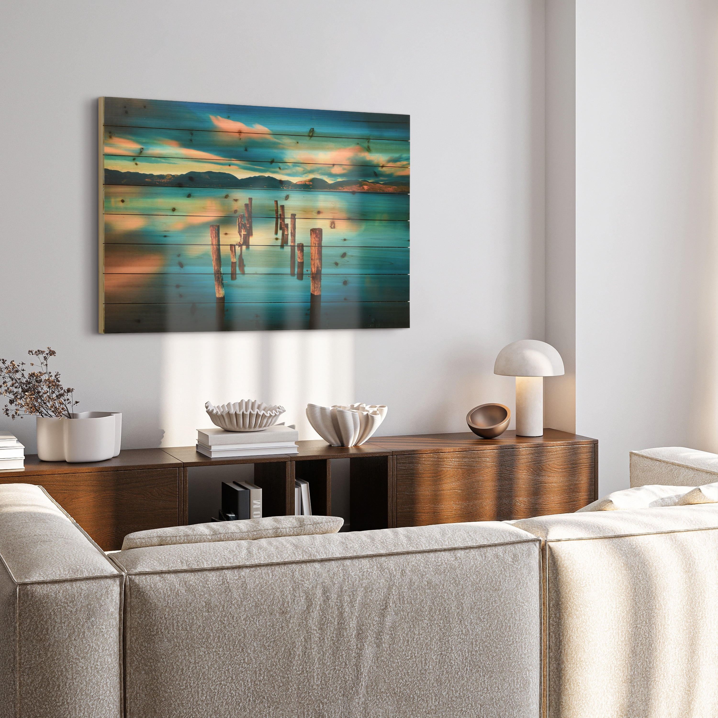Empire Art Direct Evening Light Print on Solid Wood Wall Art, 30" x 45", Ready to Hang