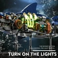thumbnail image 4 of Mechanical Shark Building Set, Shark Sea Life Building Blocks Set With Display Stand And Lights, Block Gift For Kids And Adults, 4 of 5