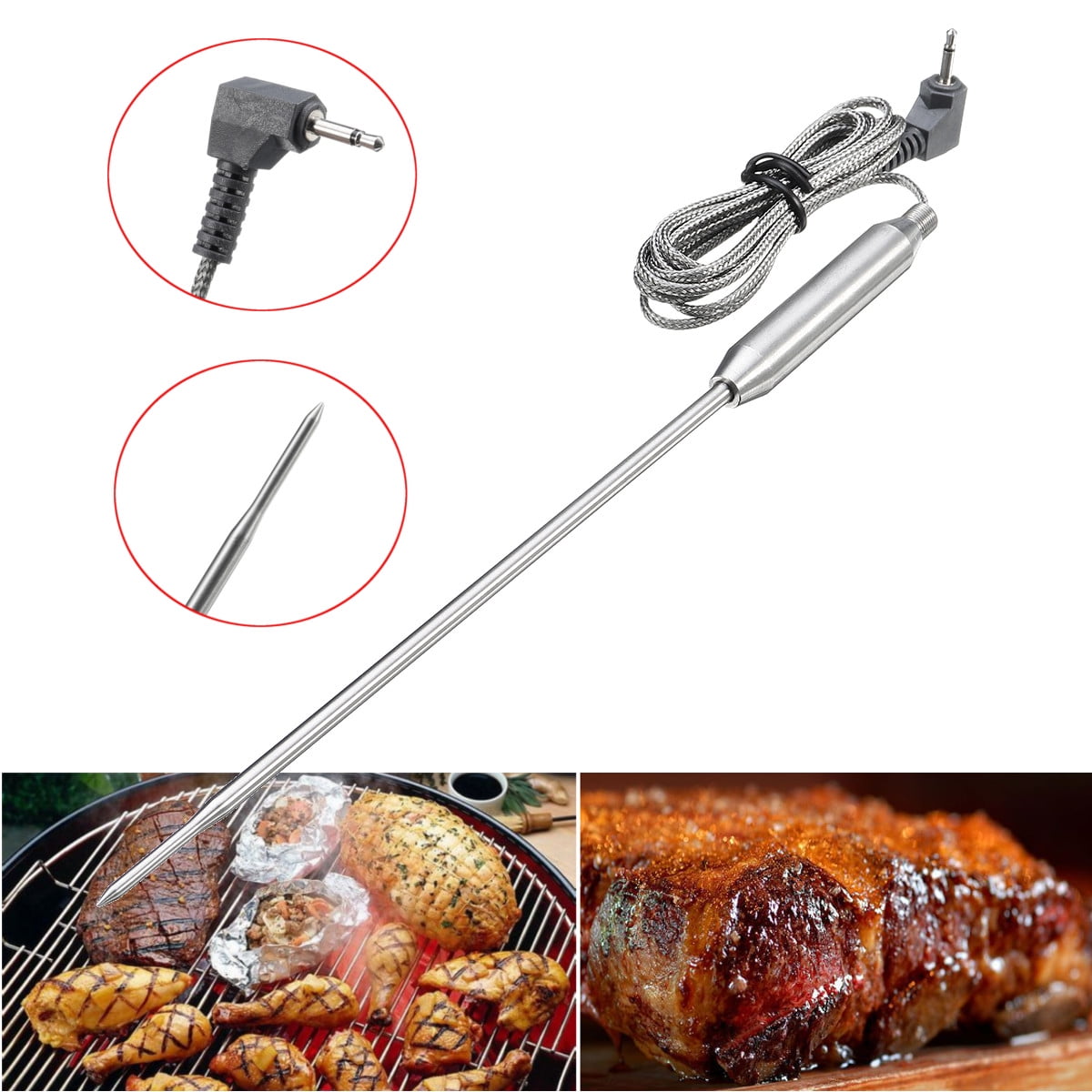 Food Meat Cooking Probe High Temperature Resistant Replacement Sensor