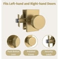 thumbnail image 3 of Mega Handles | Laura Privacy Knob | Satin Brass, 3 of 4