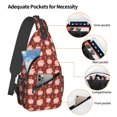 thumbnail image 3 of Lsque Cute Pig with Coins Pattern Cross Chest Bag Diagonally – Premium Durable Front Chest Sling with Adjustable Padded Strap, High-Capacity Storage, 3 of 7