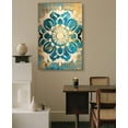 thumbnail image 3 of AVOI Mandala Wall Art Abstract Colorful Flowers Pictures Print on Canvas Modern Boho Painting Artwork for Bedroom Yoga Living Room Office Home Decor(Mandala-1) Unframe: 12x16in, 3 of 5