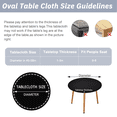 thumbnail image 2 of Round Fitted Vinyl Tablecloth Waterproof Elastic Edged Table Cloth - for Indoor & Outdoor Fits 45"-49" Round Table, 2 of 7