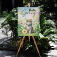 thumbnail image 4 of British Shorthair Hello Spring Time Flower Floral Nature Vertical Matte Canvas Poster Cat Lover Kitten Owner Gifts Wall Art Home Decor - 02031, 4 of 5