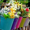 thumbnail image 3 of ORUYROP Coloré Fer Pot de Fleurs Balcon Suspendu Pot de Fleurs Crochet Détachable, 3 of 7