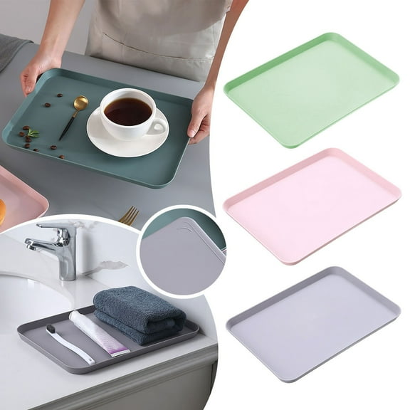 Vestitly Fast Tray Rectangular Serving Trays Serving Tray For Indoor Plastic Fast Tray