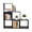 Black, variant on Miumaeov L-Shaped 3-Tier 6-Cube Bookcase PVC Open Storage Shelf Freestanding Stepped Bookcase for Home Office