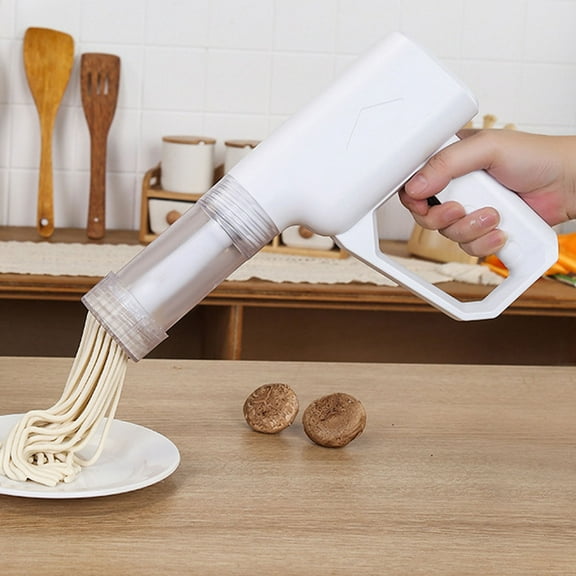 Xecvkr Automatic Dough Maker Pasta Press Electric Noodle Machine Home Mini Wireless Press Extruder Rechargeable Family Cooking 11.81x8.07in 1 Piece
