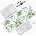 thumbnail image 2 of XL Mouse pad,Green Desk mat,Green Mouse pad,Green Desk Accessories,Botanical Decor,Floral Mouse pad,Olive Green Mouse Pad,Green Office Supplies,31.5 * 11.8 Inches, 2 of 6