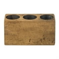 thumbnail image 2 of Luxury Living Furniture 3 Hole Sugar Mold Pecan Candle Holder, Wooden Candlestick holders, Candle Holders for Table Centrepieces, Candle Sticks Holder D?cor, 2 of 2