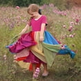 thumbnail image 1 of VKOYWKM Robes de Demoiselle d'Honneur pour Mariage Robe en Tulle Colorée d'Été Col Rond Manches Courtes Robe de Princesse de Concours Enfants Filles Robe de Fête d'Anniversaire Robe de Bal, 1 of 9