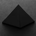 thumbnail image 3 of 2 piezas negro natural mascota energía malvada casa de ciudad piedra protectora adorno de bricoje 4x4x3cm CUTICAT Pirámide de Obsidiana, 3 of 8