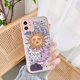 thumbnail image 3 of Compatible con iPhone 12 Funda para PC transparente esmerilada con dibujos animados 3D de sol y luna para niñas y mujeres y funda delgada de silicona TPU suave para iPhone 12 - Rosa, 3 of 4