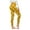 Yellow, variant on Women's Workout Pants Slim Polka Dots High Waisted Leggings Compression Gym Sports Yoga Trousers