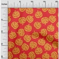 thumbnail image 2 of oneOone Rayon Red Fabric Halloween Quilting Supplies Print Sewing Fabric By The Yard 56 Inch Wide, 2 of 4