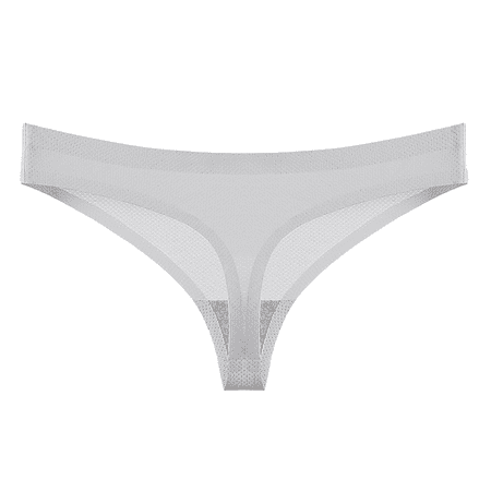 Fulorrnie Underwear for Women Seamless Hipster Comfort Sport Panties Elastic Waist Banded Moisture Wicking Panty Grey XXL