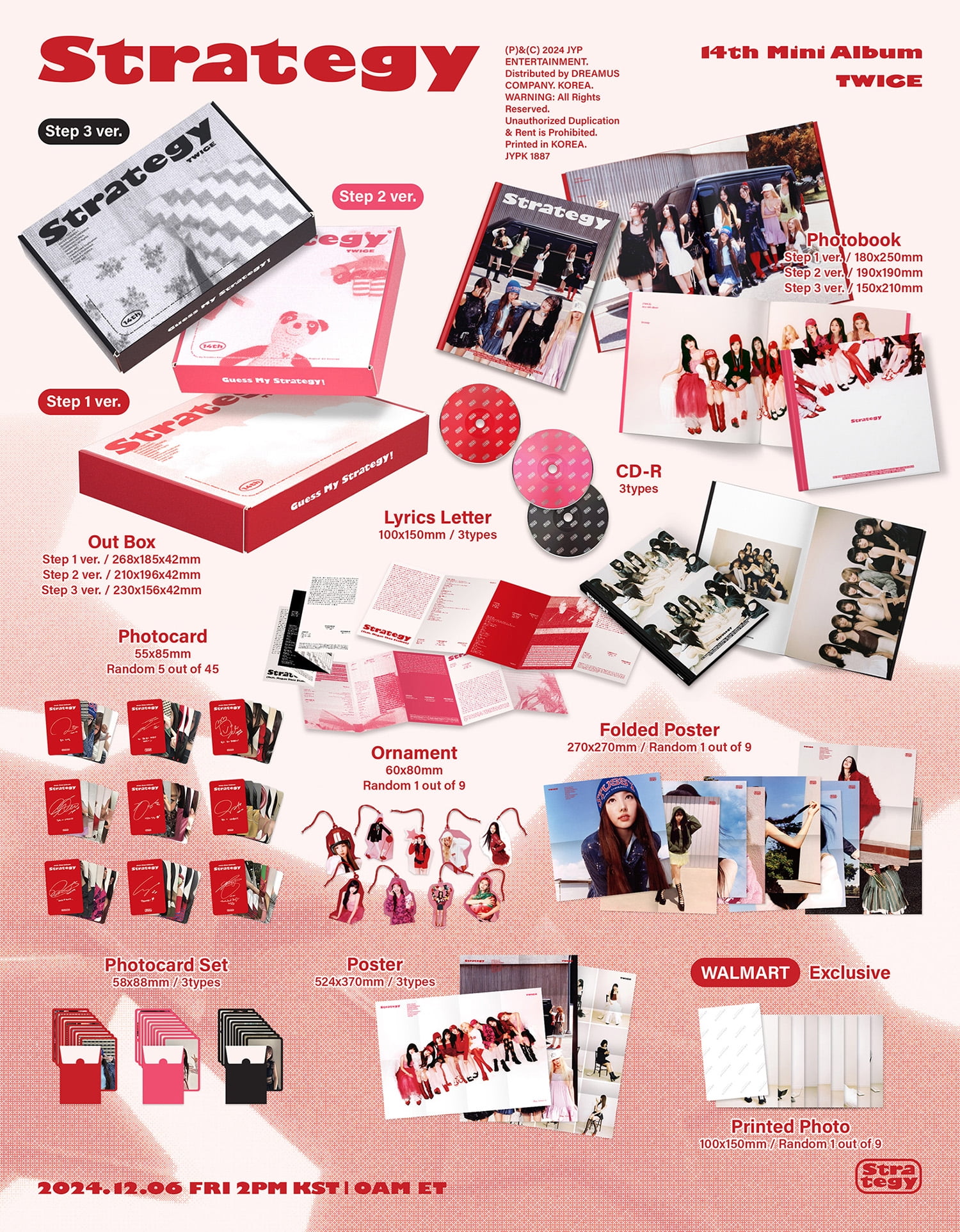 TWICE - STRATEGY (Step 3 ver.) (Walmart Exclusive) - CD - Walmart.com