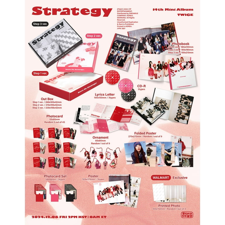 TWICE - STRATEGY (Step 1 ver.) (Walmart Exclusive) - CD - Walmart.com